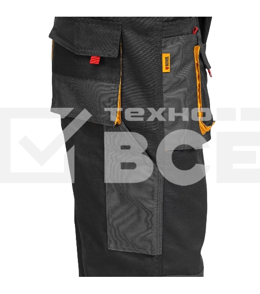 Брюки профессиональные рабочие Denzel 65% полиэстер 35% хлопок, XXL