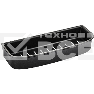 Полочка прямая из высокопрочного АБС пластика, ЧЕРНАЯ матовая, с вкладышем черного цвета BRIMIX 5676