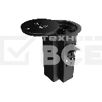 Лючок врезной в стол Wize Pro WRTS-RRSX-B моторизованная крышка с беспроводной QI зарядкой, розетка 220В -1 шт, 4 отверстия keystone для модулей WRTS-RR, черный, фото5