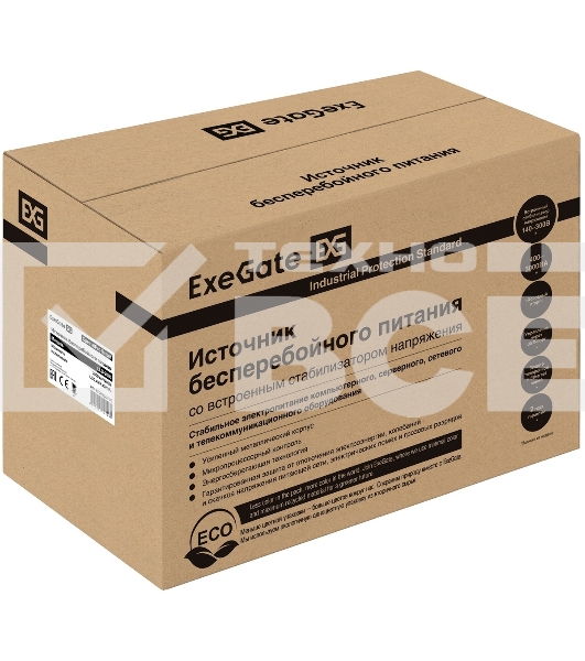 Источник бесперебойного питания ExeGate SpecialPro Smart LLB-2000.LCD.AVR.EURO.RJ 2000VA/1200W, LCD, AVR, 4 евророзетки, RJ45/11, черный