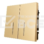 Выключатель LEZARD 704-3688-112QC 2-кл. с индик. СП ZIMA IP20 10А безвинт. зажим, зол., фото2