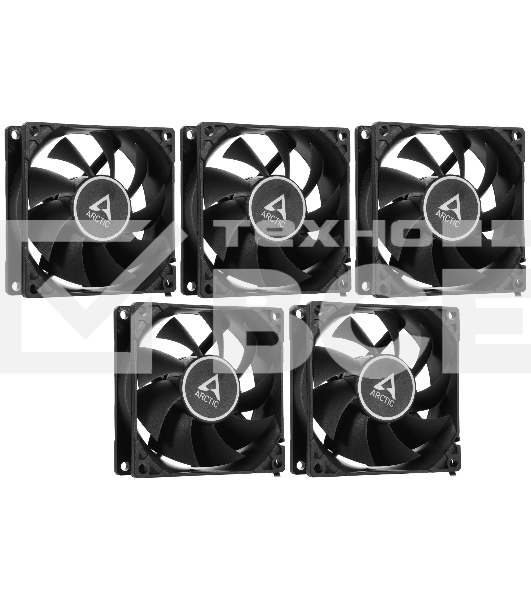 Вентилятор корпусной ARCTIC SF8 PWM PST (Black) Value pack (5pc) (ACFAN00261A)