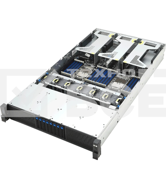Серверная платформа ASUS RS720-E12-RS8G, 2U, 2x LGA 4710, 32x DDR5 6400, 8 x 2.5' hsb 8x SATA/SAS*/NVMe, 8x PCIe slots* + 2x OCP3.0*, 2x m.2 2280/2260, no LAN, 1+1 3200W
