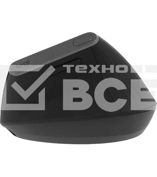 Мышь беспроводная/проводная Logitech MX Vertical графитовый, 4000 dpi, радиоканал, Bluetooth, USB, кнопки - 6