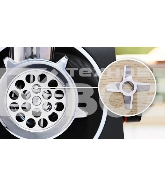 Мясорубка электрическая Bosch MFWS640B черный, 2100 Вт, 3.5 кг/мин, реверс, насадки - 9