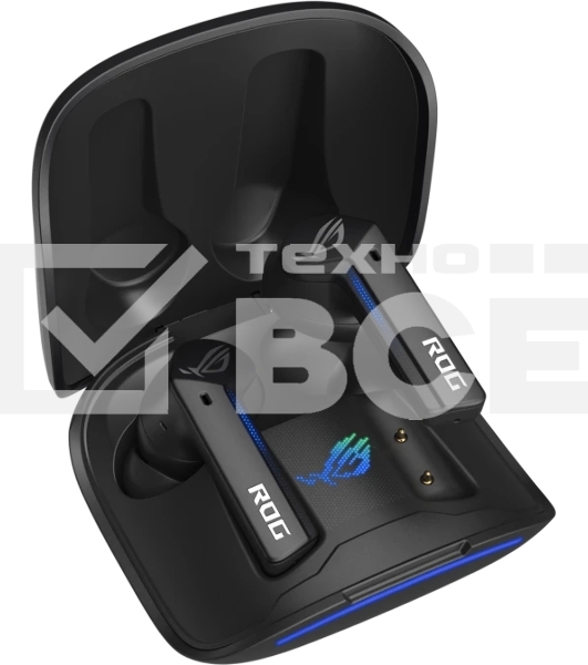 Гарнитура ASUS ROG Cetra True Wireless SpeedNova чёрный, беспроводная, радиоканал, до 26 ч, совместимость с PS5