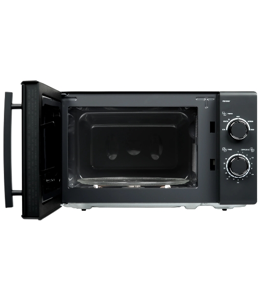 Микроволновая печь CASO M 20 EASY зеркальный/черный, 20 л, 700 Вт, переключатели - поворотный механизм