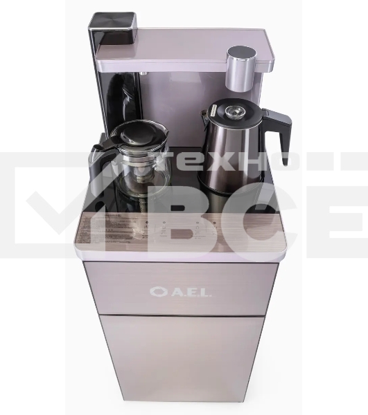 Кулер для воды AEL Teabar LK-AEL-52a, нижняя загрузка, нагрев 100 °С, без охлаждения, розовый/черный