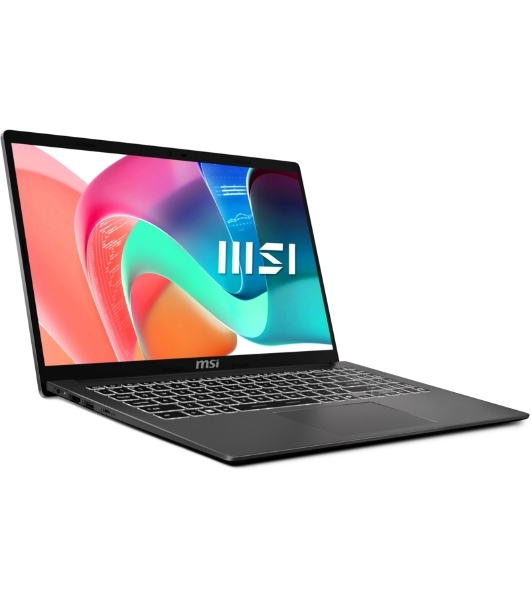 Ноутбук MSI Modern 15 F1MG-1200RU/15.6'/IPS/Intel Core 5 120U/16Gb/512Gb SSD/Intel Graphics/Windows 11 Pro/серый/1.7kg