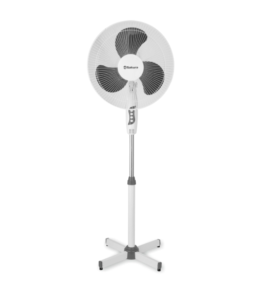 Вентилятор Sakura SA-10G белый/серый, настольный, 10 Вт, 1 скорость, 25 см