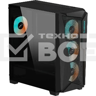 Компьютерный корпус Gigabyte C301G черный без БП ATX 4x120мм 4x140мм 2xUSB 3.0 audio bott PSU