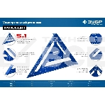 Универсальный кровельный угольник Зубр, 300 мм, 5-в-1, Кровельщик, фото10