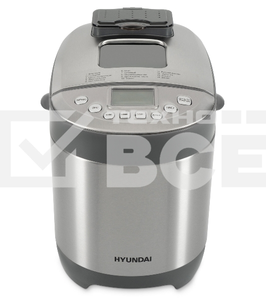 Хлебопечь Hyundai HYBM-4082 550Вт серый/серебристый