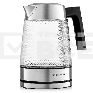 Чайник электрический BRAYER BR1079 2200 Вт, 1,8 л, серебристый