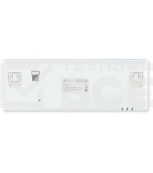 Клавиатура Oklick K763W (1920562) беспроводная, USB, Bluetooth/Радиоканал, белый