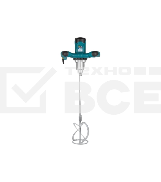 Миксер Fit 1600 Вт, 0-580 / 0-780 об/мин, 90 Нм, 145 л, двухскоростной, металл.корпус, БС щеток, рез.накл., коробка
