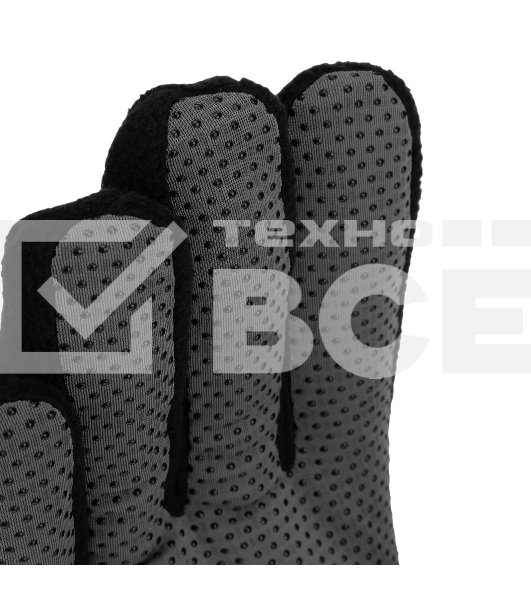 Перчатки универсальные Denzel 68097 двойные, ПВХ нанесение, размер 10