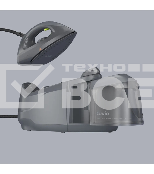 Парогенератор с алюминиевым бойлером, 6 бар Tuvio TSS02B, серый