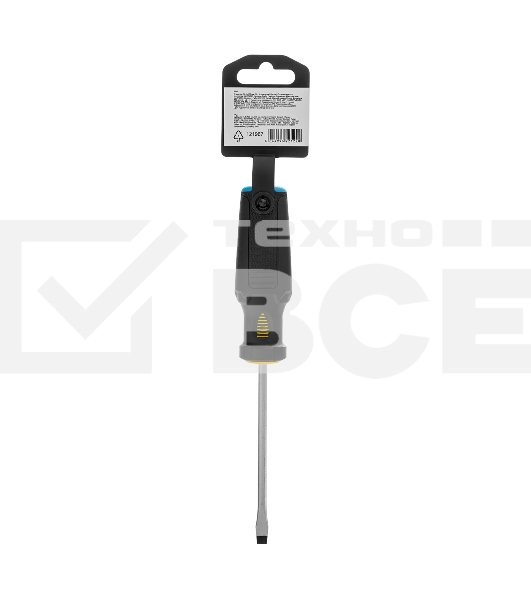 Отвертка Denzel SL5x100 мм, S2, 3к рукоятка