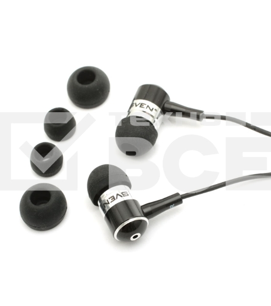 Наушники проводные внутриканальные SVEN E-10 BK (черный)