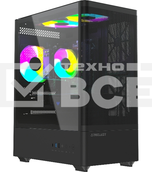 Компьютер Teclast G03 Ryzen 5 9600X (3.9) 32Gb SSD1Tb RTX5060TI 16Gb Windows 11 Pro GbitEth WiFi BT 500W черный (G03 9600X32G1T5060T16BKRU)