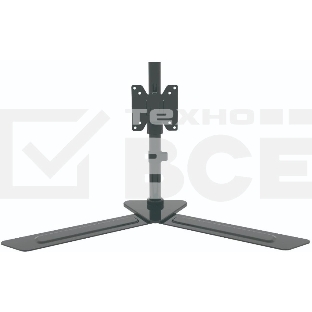Настольная подставка для одного монитора 14'-32', VESA 75x75, 100x100, макс. нагрузка 10 кг, наклон -30°/+30°, поворот -90°/+90°, вращение 360°, черный