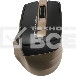 Мышь беспроводная A4Tech Fstyler FG35 золотистый/черный, 2000 dpi, радиоканал, USB, кнопки - 6