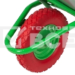 Тачка садово-строительная Сибртех с PU колесом, грузоподъемность 180 кг, объем 90 л, фото2