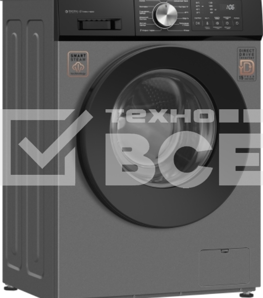 Стиральная машина Weissgauff WM 45127 Direct Drive Inverter Steam Deep Grey