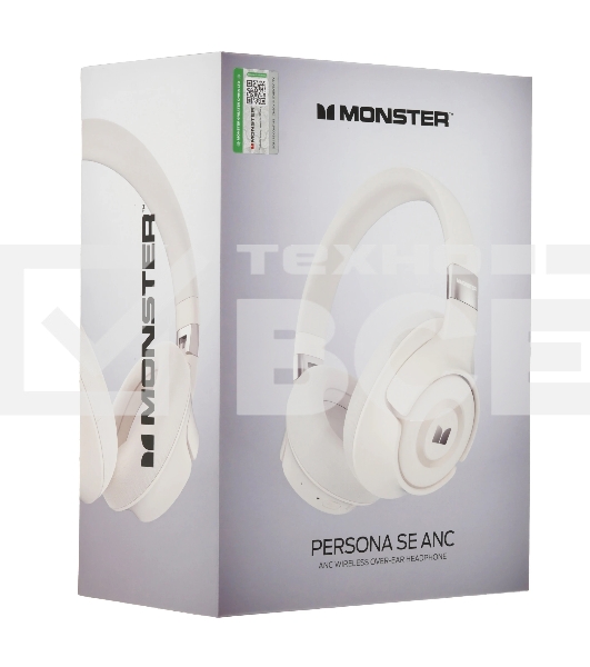 Беспроводные наушники MONSTER Persona SE ANC бежевый, полноразмерные, Bluetooth, активное шумоподавление, до 70 ч