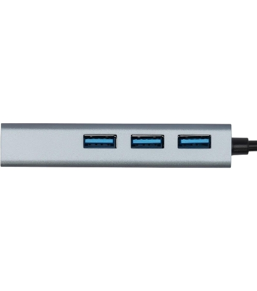USB-концентратор Digma DHUB-LAN-4port, USB-C + USB-A, USB 3.0+USB 2.0, USB