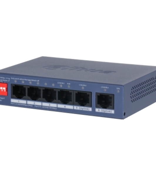 Коммутатор Dahua DH-CS4006-4ET2GT-36, 2×1 Гбит/с, управляемый