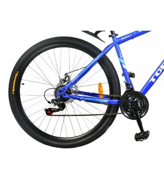 Велосипед Torrent Impulse (рама СТАЛЬ 18'', внедорожный, 21 скорость, SHIMANO, колеса 29д)29'' / 18'' сталь/ Матовый синий