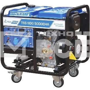 Электрогенератор дизельный ТСС SDG 5000EHA, 5.5 кВт, 84 дБ, 114 кг