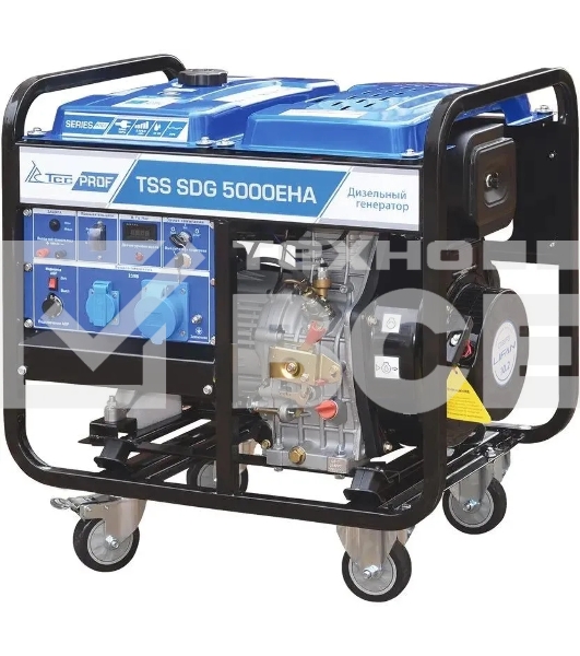 Электрогенератор дизельный ТСС SDG 5000EHA, 5.5 кВт, 84 дБ, 114 кг