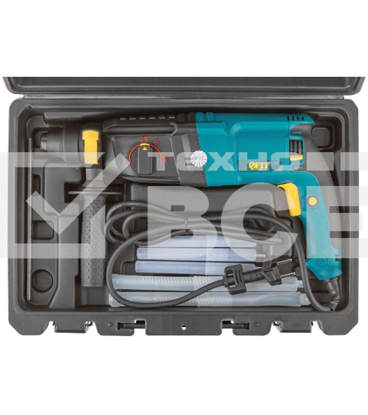 Перфоратор FIT AH-800 800 Вт, 0-900 об/мин, 0-4000 уд/мин, 3.0 Дж, 3 реж., SDS-plus, реверс, 2.8 кг, кейс