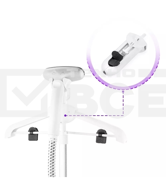 Отпариватель напольный Kitfort КТ-9155 2200Вт белый/черный