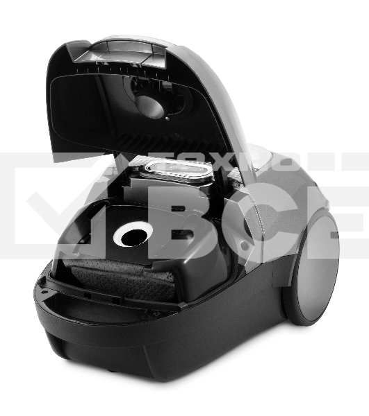 Пылесос Coolfort CF-3041 (MC) черный/серый, мощность всасывания 450 Вт, уборка сухая, пылесборник мешок 3 л.