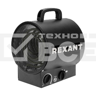 Пушка тепловая электрическая Rexant 60-0036 круглая, прямоугольная подставка, ТЭН, 2кВт