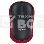 Мышь беспроводная Logitech M186 черный/красный, 1000 dpi, радиоканал, USB, кнопки - 3, фото4