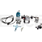 Фрезеры Makita RT0700CX2 Фрезер кромочный,{710Вт,10000-30000об\м,цанга-6-8мм,1.8кг,сум,прям направляющая,погруж и накл подошвы}, фото6