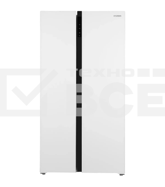 Холодильник Hyundai CS5003F белое двухкамерный 331/165л морозилка сбоку, Total No Frost, Side by Side