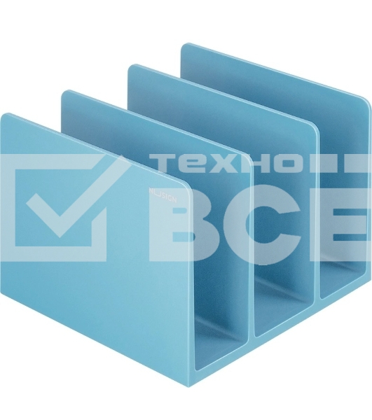 Подставка-ограничитель для книг Deli NS006BLUE Nusign 162x162x122мм синий