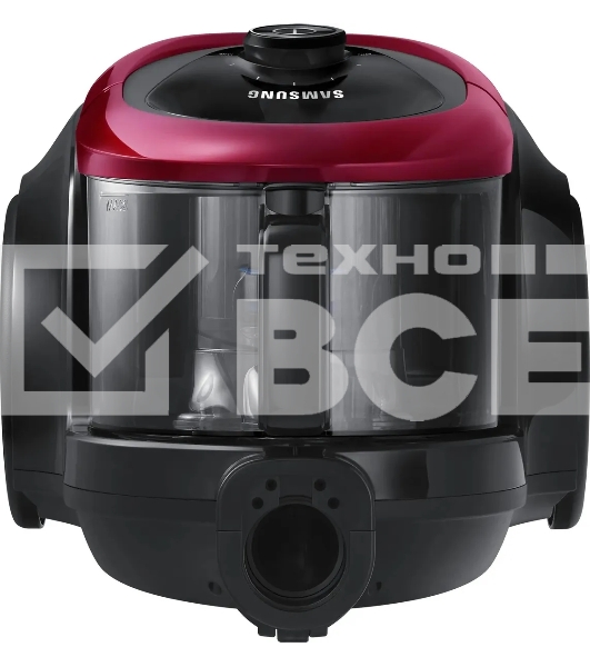Пылесос Samsung SC18M21C0VR красный, 380/1800 Вт, уборка сухая, пылесборник контейнер 1.5 л