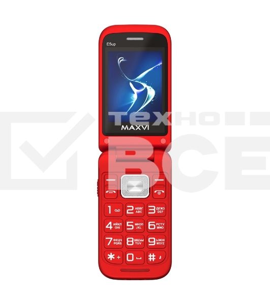 Мобильный телефон Maxvi E5 up красный