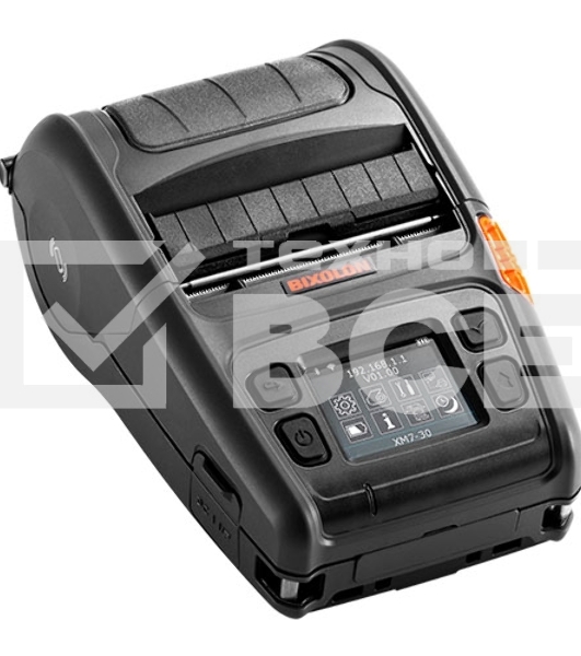 Принтер этикеток мобильный Bixolon XM7-30, 203 dpi, 127 мм/сек, USB, RS-232 (COM порт, Serial), Bluetooth, чёрный