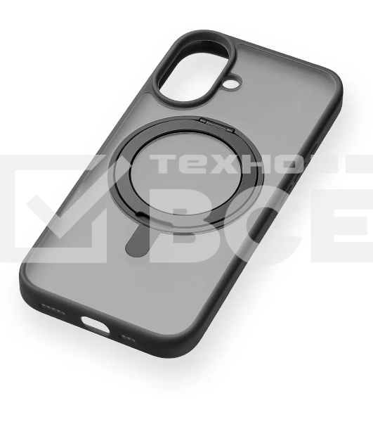 Чехол (клип-кейс) uBear для Apple iPhone 16 Clip 360 with MagSafe черный (CS437BL61RG-I24M)