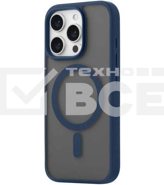 Чехол (клип-кейс) uBear для Apple iPhone 16 Pro Cloud with MagSafe синий (CS432DB63PMT-I24M)