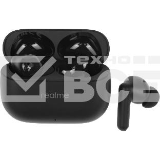 Гарнитура внутриканальные Realme Buds T310 черный беспроводные bluetooth в ушной раковине