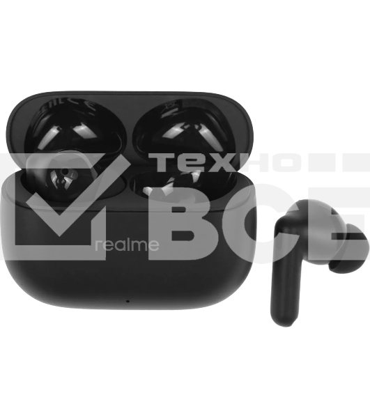 Гарнитура внутриканальные Realme Buds T310 черный беспроводные bluetooth в ушной раковине